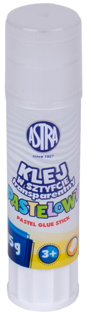 Klej w sztyfcie transparentny PVP ASTRA Pastel Line 15 g - 1 szt