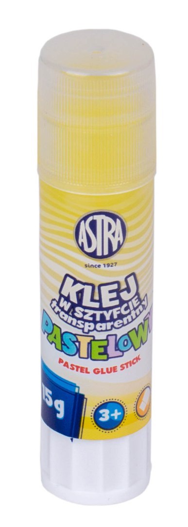 Klej w sztyfcie transparentny PVP ASTRA Pastel Line 15 g - 1 szt