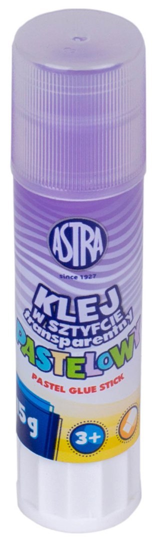 Klej w sztyfcie transparentny PVP ASTRA Pastel Line 15 g - 1 szt