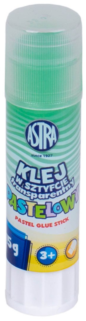 Klej w sztyfcie transparentny PVP ASTRA Pastel Line 15 g - 1 szt