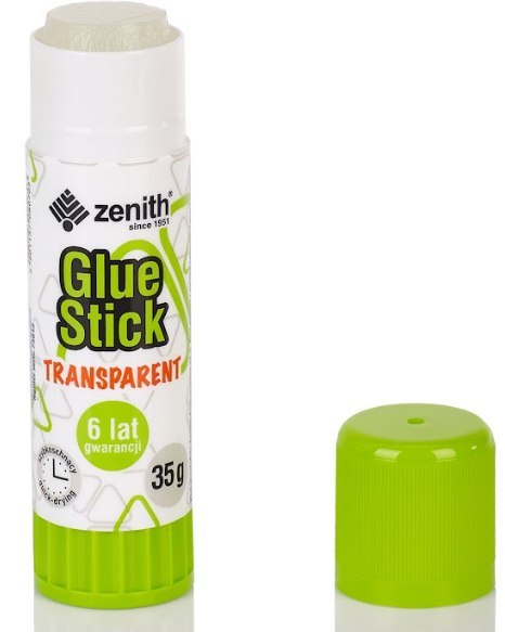 Klej w sztyfcie transparentny PVP ZENITH 35 g - 1 szt Klej w sztyfcie transparentny PVP ZENITH 35 g - 1 szt