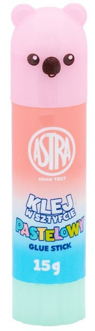 Klej w sztyfcie zwierzątka PVA ASTRA Pastel Line 15 g - 1 szt Klej w sztyfcie zwierzątka PVA ASTRA Pastel Line 15 g - 1 szt