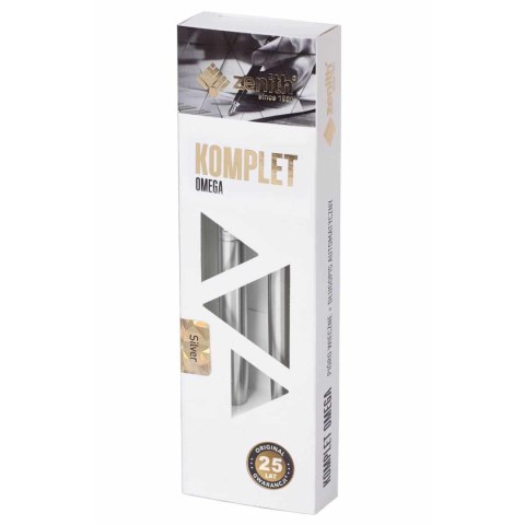 Komplet ZENITH SILVER - Pióro wieczne + Długopis w etui Komplet ZENITH SILVER - Pióro wieczne + Długopis w etui