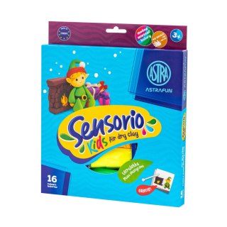 Lekka masa plastyczna ASTRAFUN Sensorio Kids Mikołaj Bałwanek Elf -16 kol