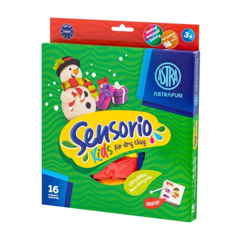 Lekka masa plastyczna ASTRAFUN Sensorio Kids Mikołaj Bałwanek Elf -16 kol Lekka masa plastyczna ASTRAFUN Sensorio Kids Mikołaj Bałwanek Elf -16 kol