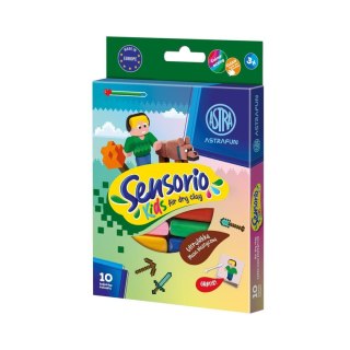 Lekka masa plastyczna ASTRAFUN Sensorio Kids Pixel - 10 kol