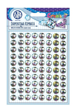 Naklejki dekoracyjne Creativo srebrne - Diamentowa komnata