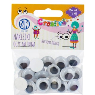 Oczy samoprzylepne Creativo 15 mm - Oczy Arlekina