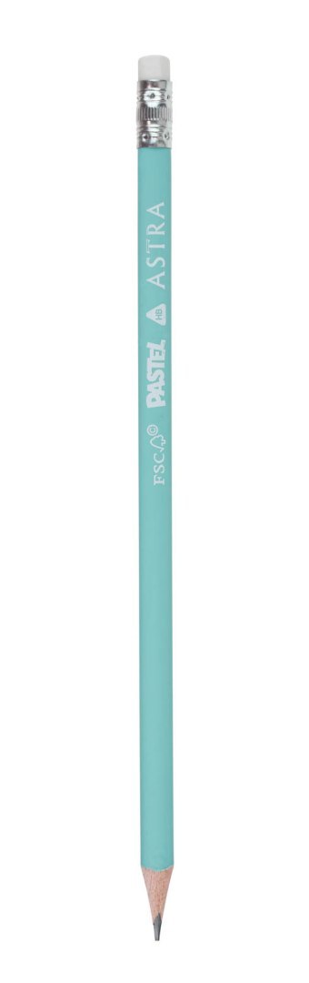Ołówki grafitowe trójkątne pastelowe HB z miarką i gumką ASTRA PASTEL LINE Ołówki grafitowe trójkątne pastelowe HB z miarką i gumką ASTRA PASTEL LINE