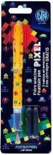 Pióro wieczne ASTRAPEN Pixel + 3 naboje atramentowe - 1+3 szt. blister Pióro wieczne ASTRAPEN Pixel + 3 naboje atramentowe - 1+3 szt. blister