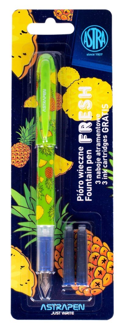 Pióro wieczne młodzieżowe ASTRAPEN Fresh + 3 naboje atramentowe - blister Pióro wieczne młodzieżowe ASTRAPEN Fresh + 3 naboje atramentowe - blister