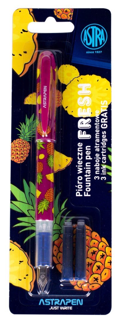 Pióro wieczne młodzieżowe ASTRAPEN Fresh + 3 naboje atramentowe - blister Pióro wieczne młodzieżowe ASTRAPEN Fresh + 3 naboje atramentowe - blister