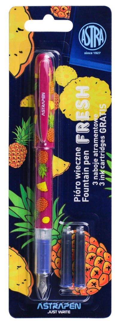 Pióro wieczne młodzieżowe ASTRAPEN Fresh + 3 naboje atramentowe - blister Pióro wieczne młodzieżowe ASTRAPEN Fresh + 3 naboje atramentowe - blister