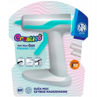Pistolet do kleju na gorąco ASTRA Creativo 30W magnetyczna 2 kleje