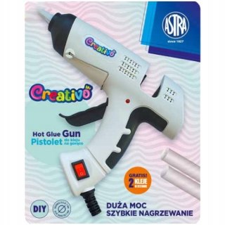 Pistolet do kleju na gorąco ASTRA Creativo 30W podstawka + 2 kleje