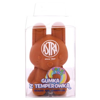 Temperówka i gumka w kształcie króliczka 2w1 ASTRA PASTEL LINE - 1 szt.