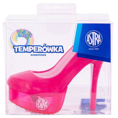 Temperówka w kształcie bucika ASTRA Pastel Line - 1 szt. PET box Temperówka w kształcie bucika ASTRA Pastel Line - 1 szt. PET box