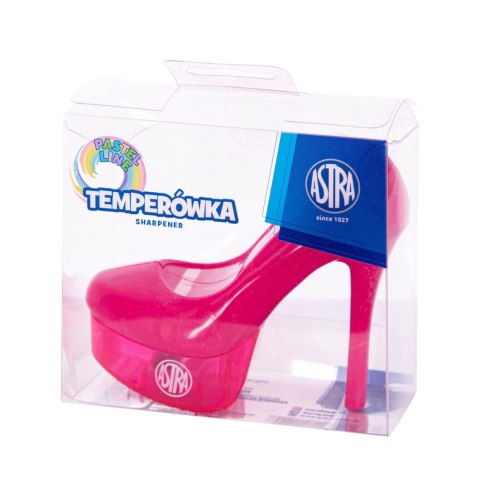 Temperówka w kształcie bucika ASTRA Pastel Line - 1 szt. PET box Temperówka w kształcie bucika ASTRA Pastel Line - 1 szt. PET box