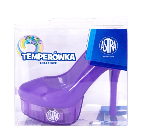Temperówka w kształcie bucika ASTRA Pastel Line - 1 szt. PET box Temperówka w kształcie bucika ASTRA Pastel Line - 1 szt. PET box