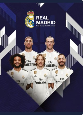 Zeszyt MO A5 16k kratka Real Madrid 5