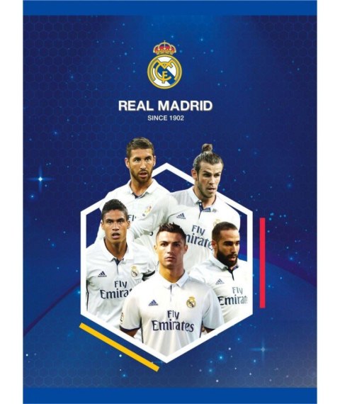 Zeszyt MO A5 16k trzy linie kolor R.Madrid3 Zeszyt MO A5 16k trzy linie kolor R.Madrid3