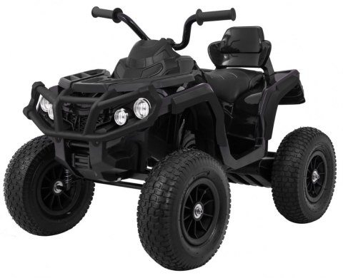 Quad ATV Air na akumulator dla dzieci Czarny + Koła pompowane + Radio MP3 + Wolny Start Quad ATV Air na akumulator dla dzieci Czarny + Koła pompowane + Radio MP3 + Wolny Start