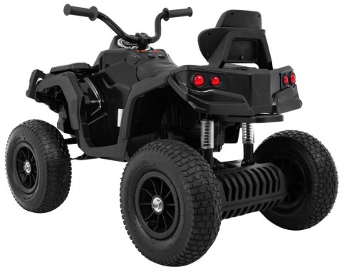 Quad ATV Air na akumulator dla dzieci Czarny + Koła pompowane + Radio MP3 + Wolny Start Quad ATV Air na akumulator dla dzieci Czarny + Koła pompowane + Radio MP3 + Wolny Start