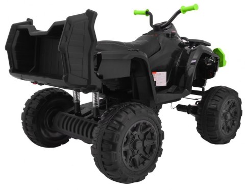 Quad XL ATV 2,4GHz na akumulator dla dzieci Czarno-Zielony + Pilot + Napęd 4x4 + Bagażnik + Wolny Start + EVA + Audio LED Quad XL ATV 2,4GHz na akumulator dla dzieci Czarno-Zielony + Pilot + Napęd 4x4 + Bagażnik + Wolny Start + EVA + Audio LED