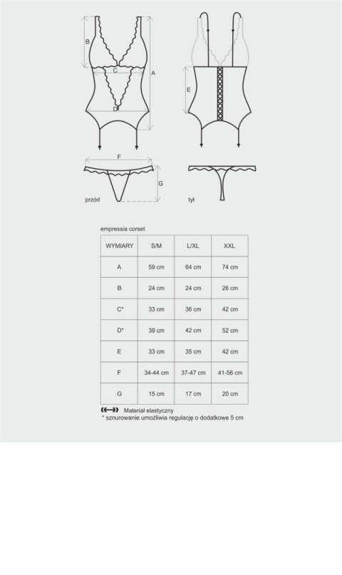 Emperita gorset XXL Emperita gorset XXL