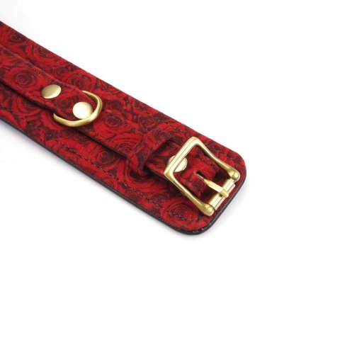 Liebe Seele Kinbaku Ukiyoe Red Rosy Lamb Leather Ankle Cuffs Liebe Seele Kinbaku Ukiyoe Red Rosy Lamb Leather Ankle Cuffs