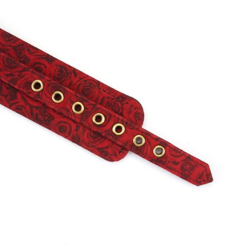 Liebe Seele Kinbaku Ukiyoe Red Rosy Lamb Leather Ankle Cuffs Liebe Seele Kinbaku Ukiyoe Red Rosy Lamb Leather Ankle Cuffs