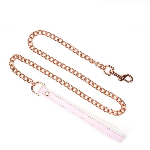 Liebe Seele obróżka White & Pink Fairy Goat Leather Collar