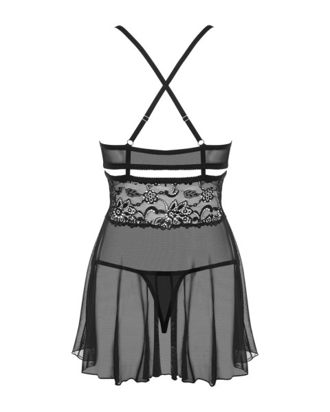 Babydoll Ze Stringami Czarny 2Xl/3Xl Obsessive Babydoll Ze Stringami Czarny 2Xl/3Xl Obsessive