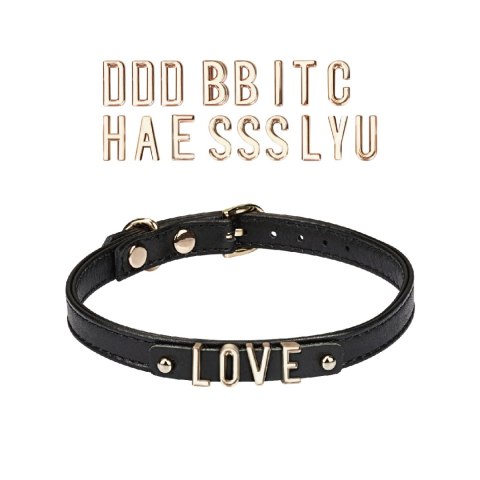 Liebe Seele DIY Choker with 21 Removable Letters Liebe Seele DIY Choker with 21 Removable Letters