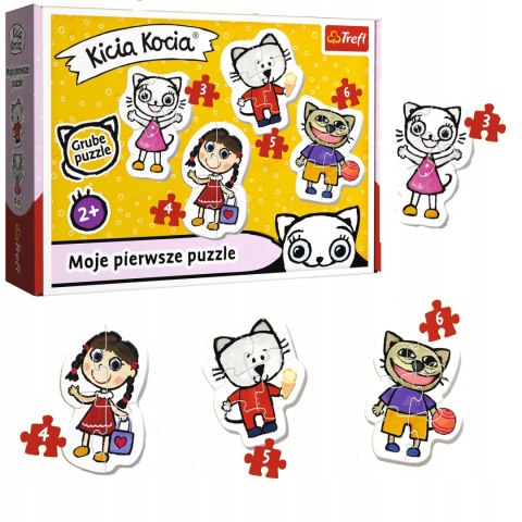 Moje pierwsze puzzle Kicia Kocia Baby 2+ Trefl 36088 Moje pierwsze puzzle Kicia Kocia Baby 2+ Trefl 36088