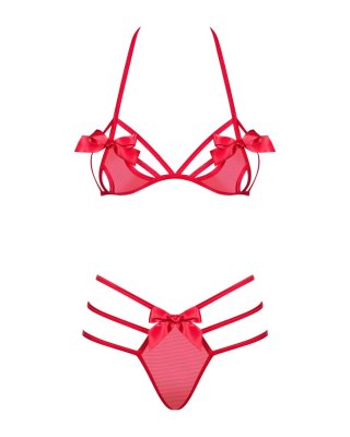 Obsessive czerwony komplet bielizny Giftella S/M