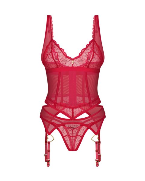 Obsessive komplet bielizny Cupide Desir gorset i stringi S/M Obsessive komplet bielizny Cupide Desir gorset i stringi S/M