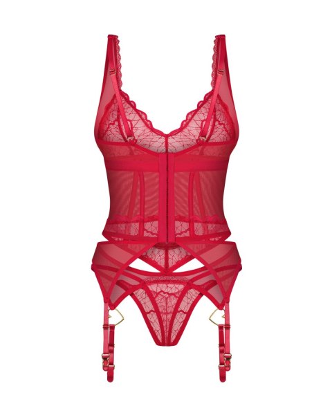Obsessive komplet bielizny Cupide Desir gorset i stringi S/M Obsessive komplet bielizny Cupide Desir gorset i stringi S/M