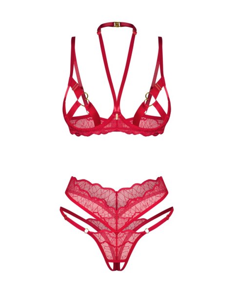 Obsessive koronkowy komplet bielizny Cupide Desir 2XL/3XL Obsessive koronkowy komplet bielizny Cupide Desir 2XL/3XL