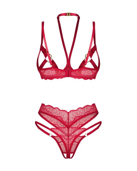 Obsessive koronkowy komplet bielizny Cupide Desir 2XL/3XL Obsessive koronkowy komplet bielizny Cupide Desir 2XL/3XL
