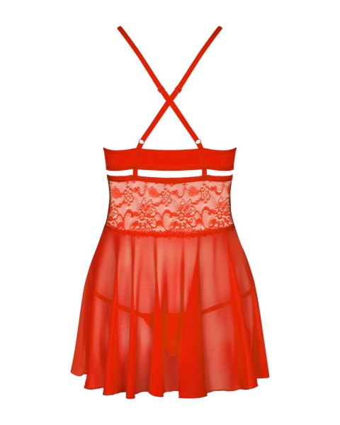 838-BAB-3 babydoll czerwony L/XL