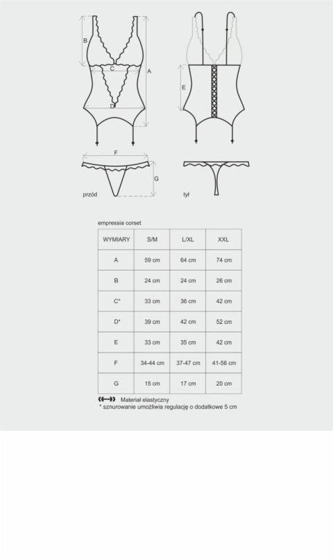 Emperita gorset XXL Emperita gorset XXL