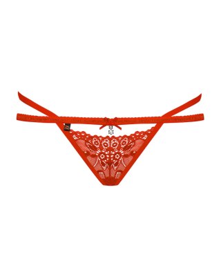 Obsessive 838-THO-3 stringi czerwone S/M
