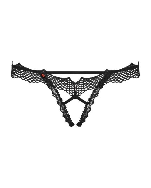 Bravelle stringi otwarte czarne L/XL Obsessive Bravelle stringi otwarte czarne L/XL Obsessive