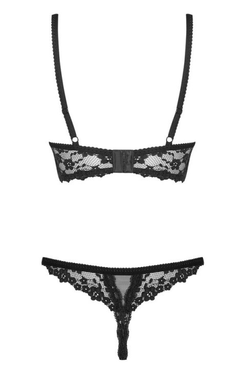 Letica komplet 2-częściowy otwarty czarny S/M Obsessive Letica komplet 2-częściowy otwarty czarny S/M Obsessive