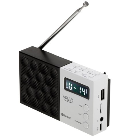 Adler | Digital Radio - PLL AM/FM | AD 1908 | Alarm function | White/Black Adler | Digital Radio - PLL AM/FM | AD 1908 | Alarm function | White/Black