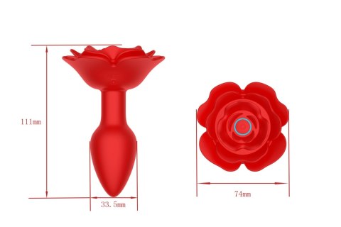 Rose rotating anal plug Rose rotating anal plug