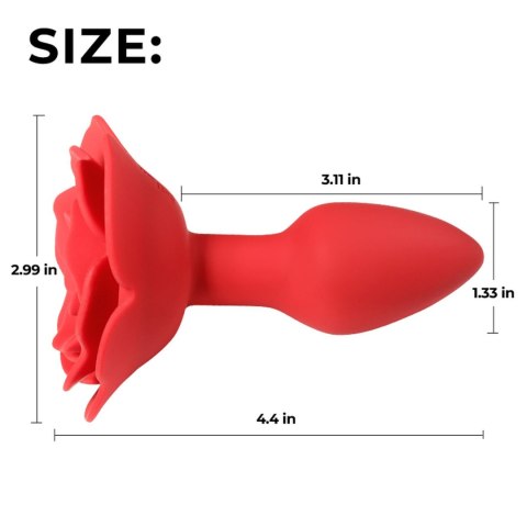 Rose rotating anal plug Rose rotating anal plug
