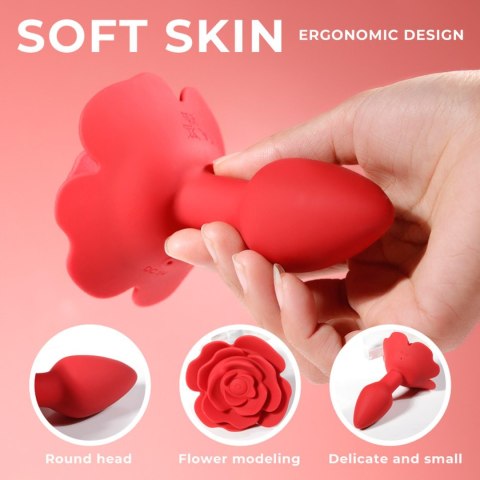 Rose rotating anal plug Rose rotating anal plug
