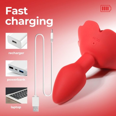 Rose rotating anal plug Rose rotating anal plug